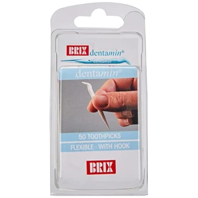 Image of BRIX Dentamine Toothpicks (Pack of 50), White