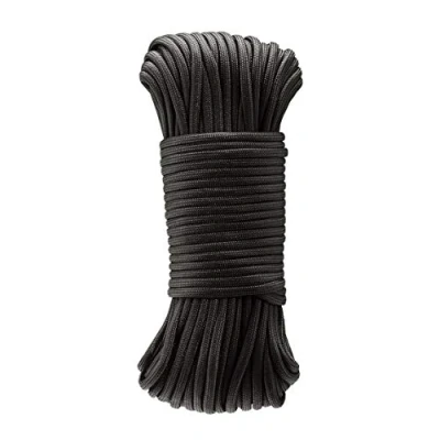 Image of Amazon Basics 550 Type III Paracord, 7 Strand Core, High Strength, 30.5 m x 4 mm, Black