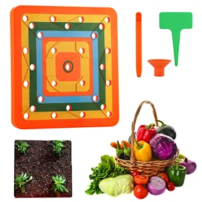 Image of Tedious Square Foot Gardening Template Novelty Garden Seed Spreader,Soil Spacer Tools, Soil Blocker for Planting Seeds