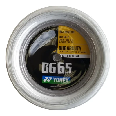 Image of YONEX BG 65 Badminton Racket String 200m Reel