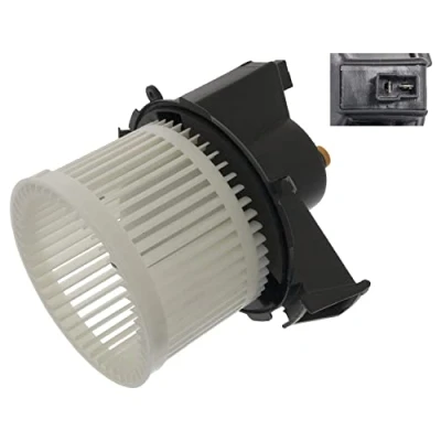 Image of 77362537 Blower motor FEBI BILSTEIN 48600 with electric FIAT: 500 Hatchback, Panda II Hatchback