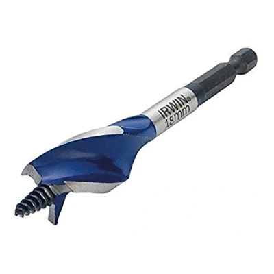 Image of IRWIN 1921992 6X Blue Groove Stubby Wood Bit 18 mm x 4 Inch