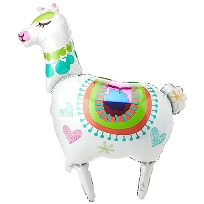 Image of (PKT) Llama SuperShape XL Foil Balloon 28&quot;/71cm x 41&quot;/104cm P35