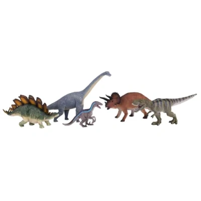 Image of MOJO 5pc Dinosaur Prehistoric Life Playset Hand Painted Toy Figure Collection True to &amp; Highly Detailed Designed in UK