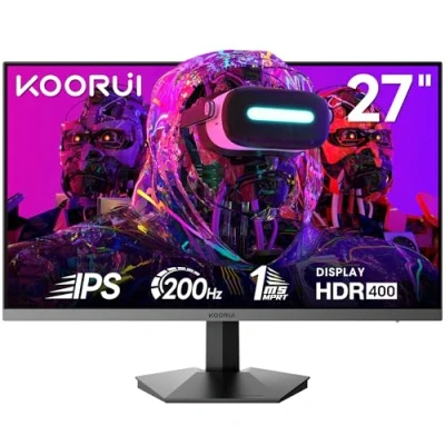 Image of KOORUI 27&quot; 1080p Gaming Monitor, IPS Straight Screen 165Hz, Start Professional Journey
