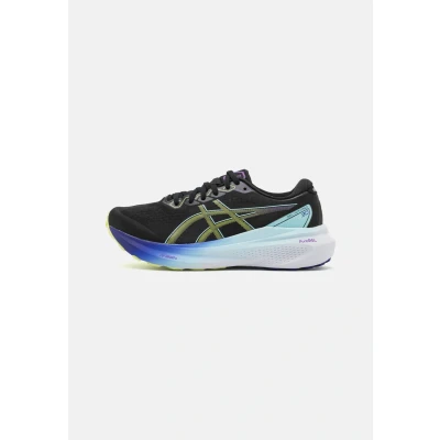 Image of ASICS Women&#039;s Kayano 30 Running Shoes Black/Yellow 5.5