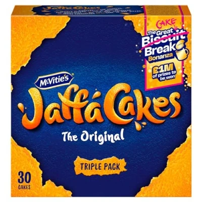 Image of McVitie&#039;s 30 Jaffa Cakes Original Biscuits Triple Pack, 330 g (Pack of 1)