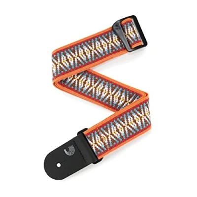 Image of D&#039;Addario Accessories Guitar Strap Electric Strap, Acoustic &amp; Bass Woven, Hootenanny Sunrise
