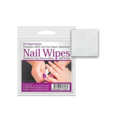 Image of 200 LINT FREE NAIL WIPES