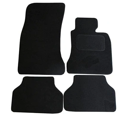 Image of JVL BMW E60 Automatic 2003 2010 Fully Tailored 4 Piece Car Mat Set with Velcro Clips