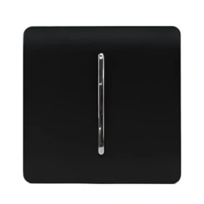 Image of Trendi Modern Auto Retractive Door Bell Switch in Matt Black