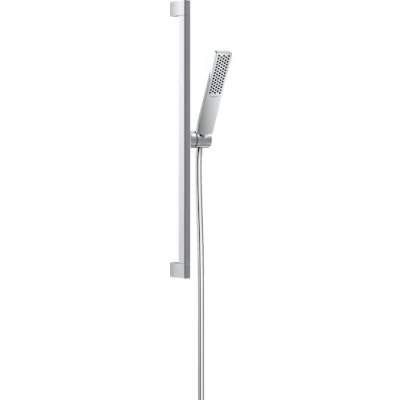 Image of hansgrohe Pulsify E Shower Riser Rail Kit 100mm EcoSmart Head &amp; 65cm 24370000