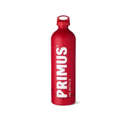 Image of Primus Fuel Bottle 1.0L Red Aluminum Standard Threads Liquid for Camping Stove