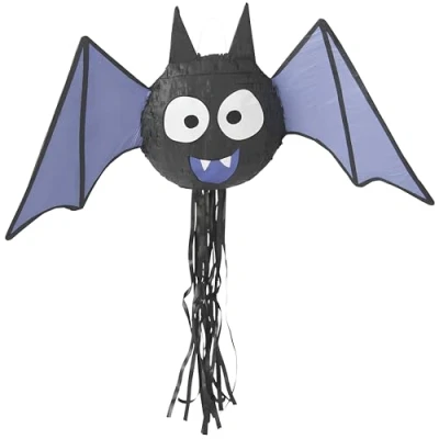 Image of Unique Party 62965 Bat Halloween Pinata, Pull String