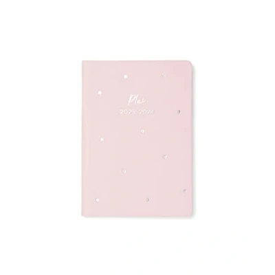 Image of Letts A6 Dots week to view 2023/2024 academic diary powder pink