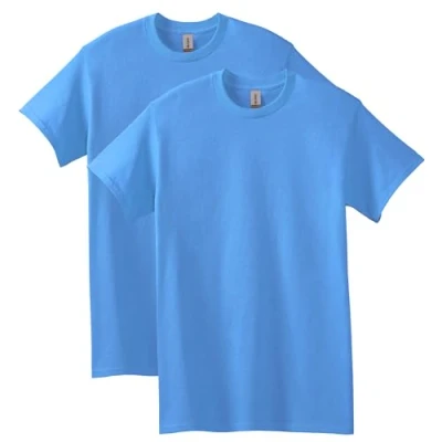Image of Gildan Heavy Cotton T Shirt, Style G5000, Multipack, Carolina Blue (2 Pack), XL (Pack of 2)