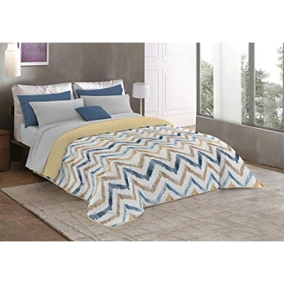 Image of Italian Bed Linen MB HOME ITALY “Fantasy Winter quilt, Hippy, 260x260 cm