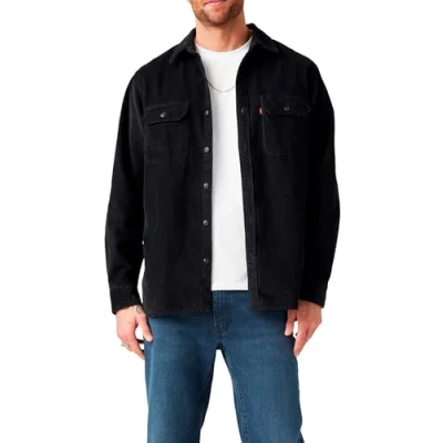 Image of Levi&#039;s Jackson Worker Shirt, Men&#039;s, Size: XS, Jet black