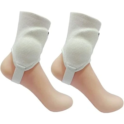 Image of Sunbird Ankle Guard White Color Large Size 1pair Shield Protector Dual Sided Pads For Soccer and Football