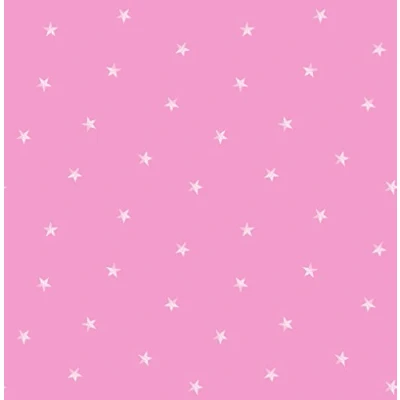 Image of Decorline Carousel Ditsy Single Stars Wallpaper, Bright Pink