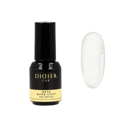 Image of Didier Lab Premium Meta Gel Nail Polish Base Coat 5ml Extra Strong Strengthener For Damaged Nails Varnish Clear LED UV