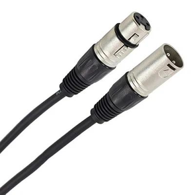 Image of Plugger 10m Black XLR 3 Pin Cable Male to Female