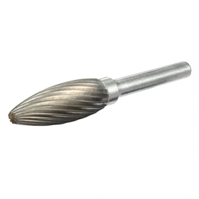 Image of sourcing map 15/32 inch Head 6mm Shank Tungsten Carbide Flame Shaped Rotary File Grinding Bit Tool