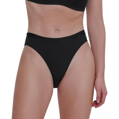 Image of Sloggi Women&#039;s GO Casual High leg 2P Briefs, BLACK, XL