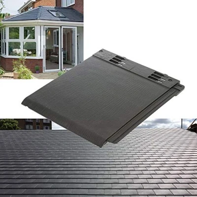 Image of Envirotile Plastic Roof Tile Slate Shed/Conservatory/Garage/Porch Shingle 1m2 Pack of 12 Tiles