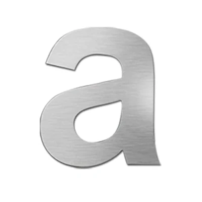 Image of nanlyiau 3.6in/9.1cm Adhesive number Mailbox numbers Stainless Steel House door made of solid SUS304 silver(6in a)