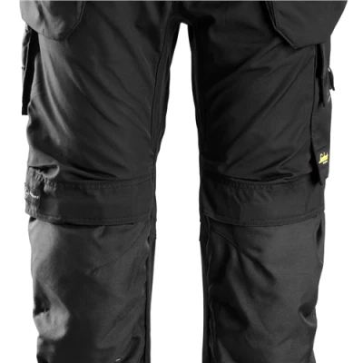 Image of Snickers AllroundWork Work Trousers Holster Pockets Black/Black 48