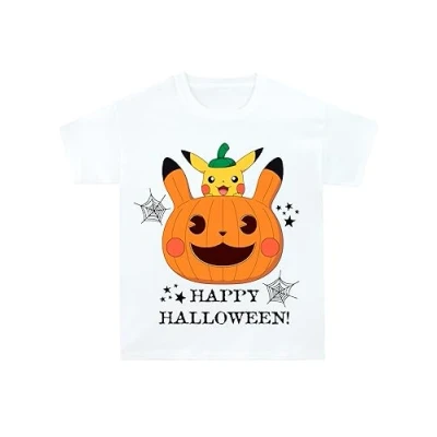 Image of Pokémon Halloween T Shirt for Boys and Girls Kids Pikachu Clothes Official Merchandise 12 13 Years White