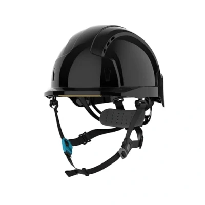 Image of JSP EVOLite Lightweight ABS Safety Helmet Skyworker Industrial Working At Height Black (AJS260 001 100)