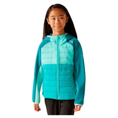 Image of Regatta Kids Water repellent Kielder IX Hybrid Jacket Light Vanilla Peach Bloom, Size: 13 Years