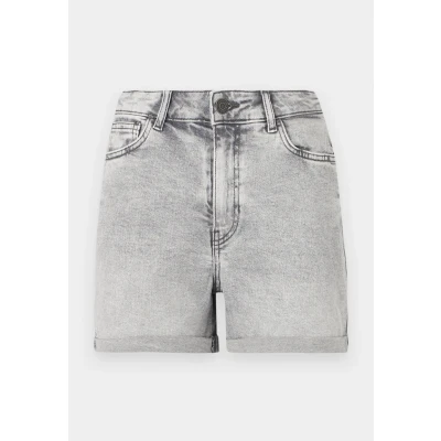 Image of Noisy May Nmmoni denim shorts, Women&#039;s, Size: 8, Light grey