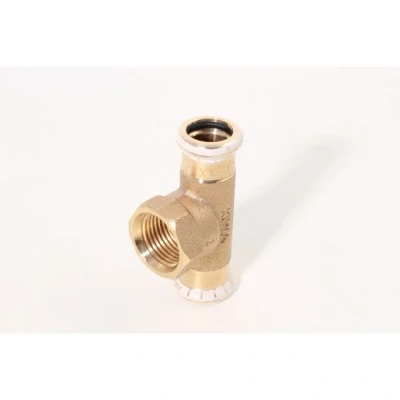 Image of Geberit Mapress 61354 T Piece Withfemale Thread 15Mm X 1/2 Inch