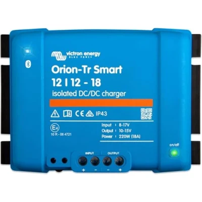 Image of Victron Energy Orion Tr Smart DC to Charger (Bluetooth) 12/12 Volt 18 amp 220 Watt Battery for Dual Systems Isolated