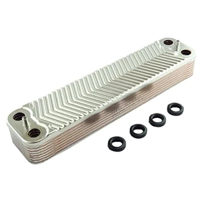 Image of HTS Heat Exchanger Compatible with Worcester Greenstar 30 Si 29 CDI 27 31 &amp; Junior 28i MK5 25 Domestic HOT Water 16 Plate 87161066850
