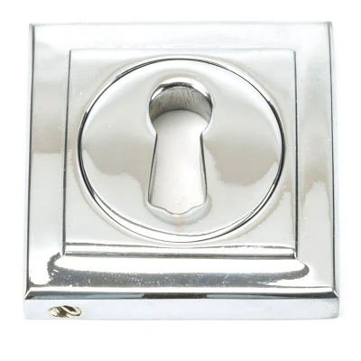 Image of From The Anvil Polished Chrome Round Escutcheon (Square)