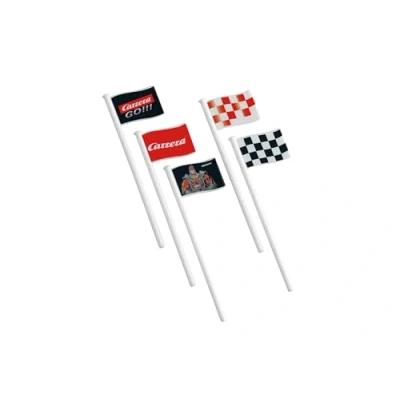 Image of Carrera 20061650 GO/Digital 143 Flags (10) Slot Car Racing Accessory, Multicolor