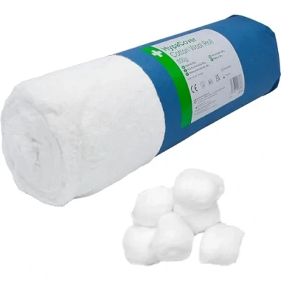 Image of Safety First Aid Group HypaCover Cotton Wool Roll BPC, 500gm (Packaging may vary)