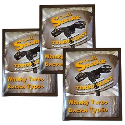 Image of 3X Double Snake Whisky Turbo Yeast with Enzyme 70g 25L