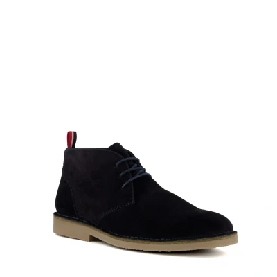 Image of Dune London Mens CREED Casual Desert Boots Navy Suede Size UK 7