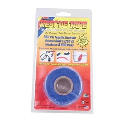 Image of ARA CHOICE Bond It Rescue Tape Strength Multi Purpose Repair Plumbers Waterproof Silicone Colours (Blue)