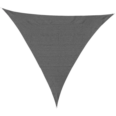 Image of Outsunny 5x5m Triangle Sun Shade Sail Outdoor UV Protection Canopy w/Steel Rings
