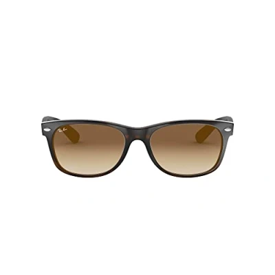 Image of Ray Ban Unisex Adults New Wayfarer Wayfarer, RB 2132 55 710/51, Tortoise, (Brown Gradient),55 mm