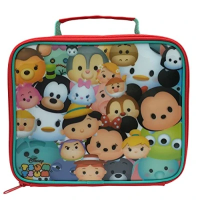 Image of Disney Tsum Rectangular Lunch Bag, Fabric, Multi Colour, 23 x 8 19.5 cm