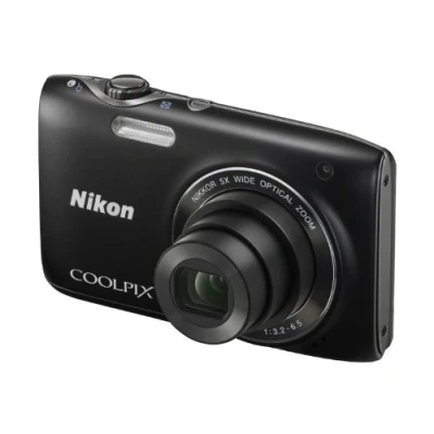 Image of Nikon COOLPIX S3100 Compact Digital Camera Black (14MP, 5x Optical Zoom) 2.7 inch LCD (Renewed)