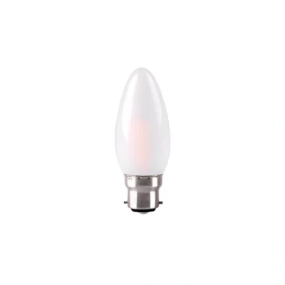 Image of Frosted LED Filament Candle Lamps 4.2W B22 Kosnic