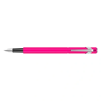 Image of Caran Dache Fountain Pen, Fluo Line, Pink, with Medium Nib